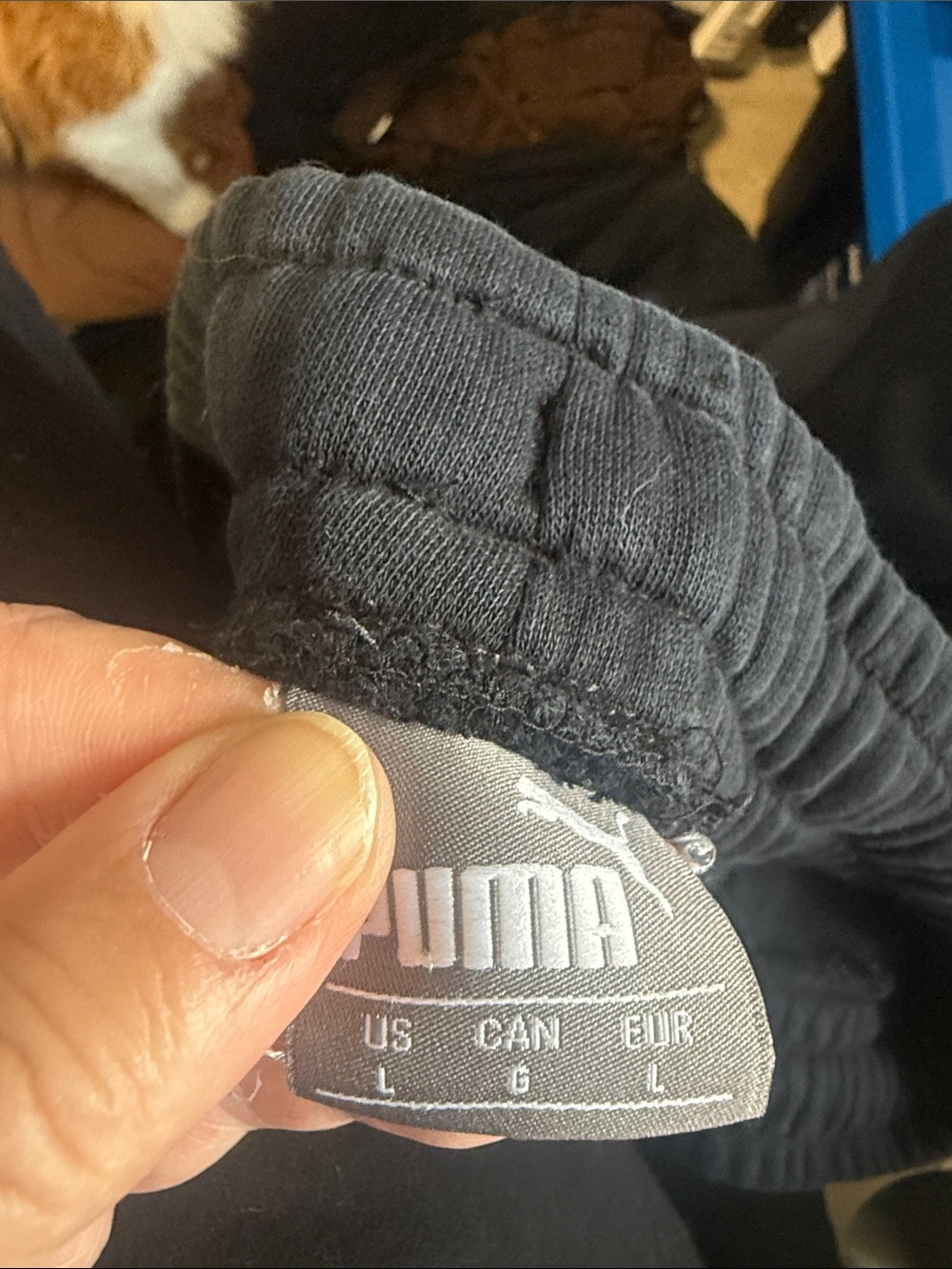 PUMA Black Sweat Joggers with White Logo - Picture 6 of 6